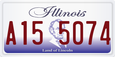 IL license plate A155074