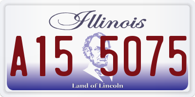 IL license plate A155075