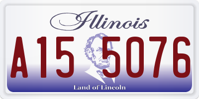 IL license plate A155076
