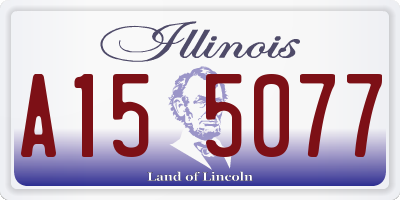 IL license plate A155077