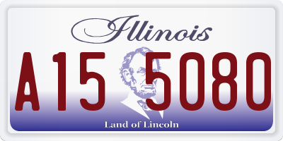 IL license plate A155080