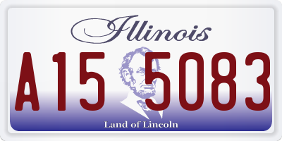 IL license plate A155083