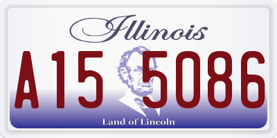 IL license plate A155086