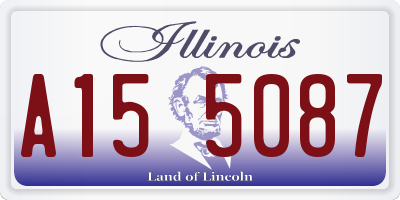 IL license plate A155087