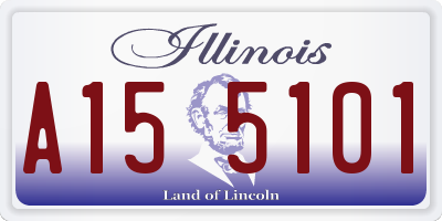 IL license plate A155101