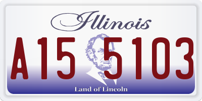 IL license plate A155103
