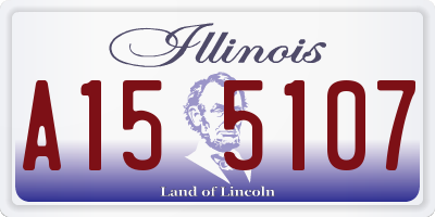 IL license plate A155107