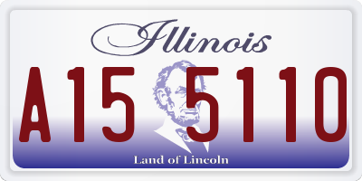 IL license plate A155110