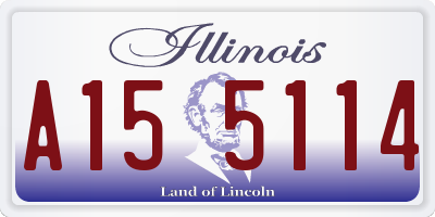 IL license plate A155114