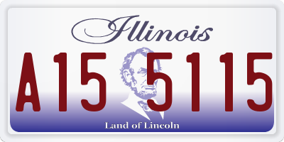 IL license plate A155115