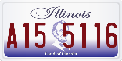 IL license plate A155116