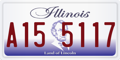 IL license plate A155117