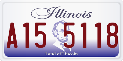 IL license plate A155118