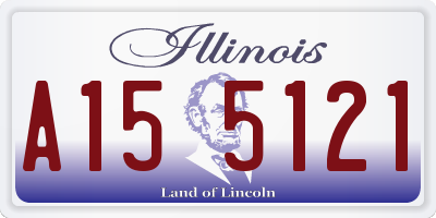 IL license plate A155121