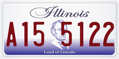 IL license plate A155122