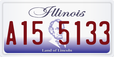 IL license plate A155133