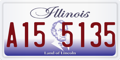 IL license plate A155135