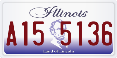 IL license plate A155136