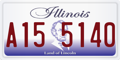 IL license plate A155140