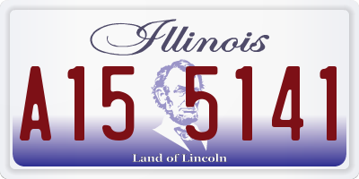 IL license plate A155141