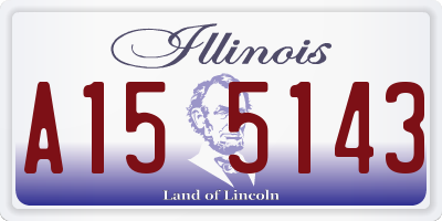 IL license plate A155143
