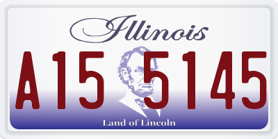 IL license plate A155145