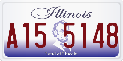 IL license plate A155148