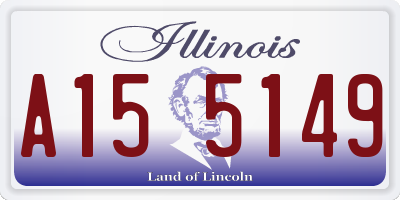 IL license plate A155149