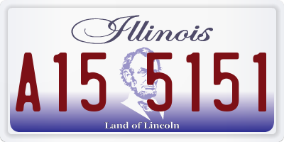 IL license plate A155151