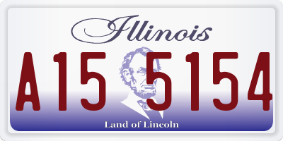 IL license plate A155154