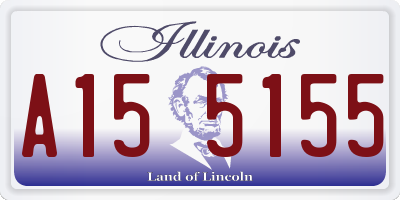 IL license plate A155155