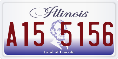 IL license plate A155156