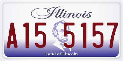 IL license plate A155157