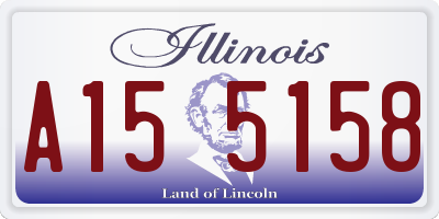 IL license plate A155158