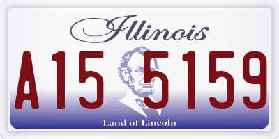 IL license plate A155159
