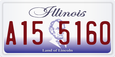 IL license plate A155160