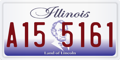 IL license plate A155161