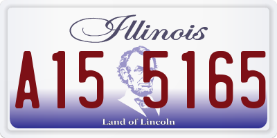 IL license plate A155165