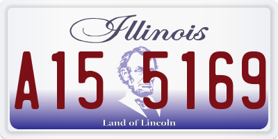 IL license plate A155169