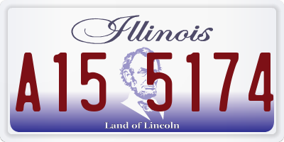 IL license plate A155174