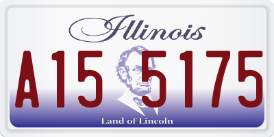 IL license plate A155175