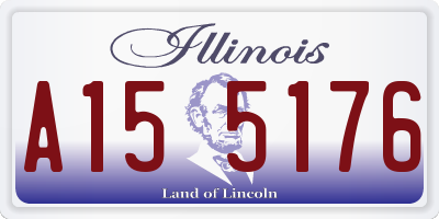 IL license plate A155176