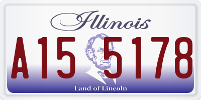 IL license plate A155178