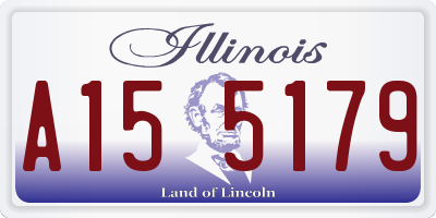 IL license plate A155179