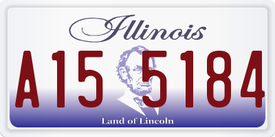 IL license plate A155184