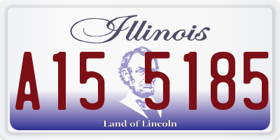 IL license plate A155185