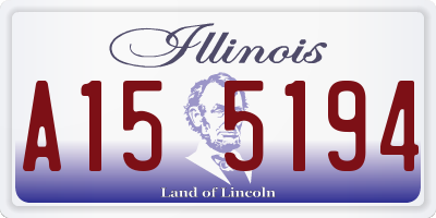 IL license plate A155194