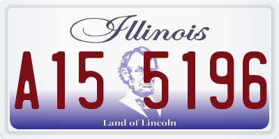 IL license plate A155196