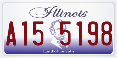 IL license plate A155198