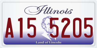 IL license plate A155205
